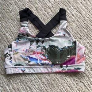 Paint splattered lulu lemon sports bra